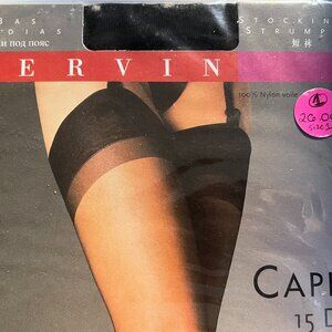 CERVIN Paris Capri 15 Denier Sheer Nylon Stockings (NEW)